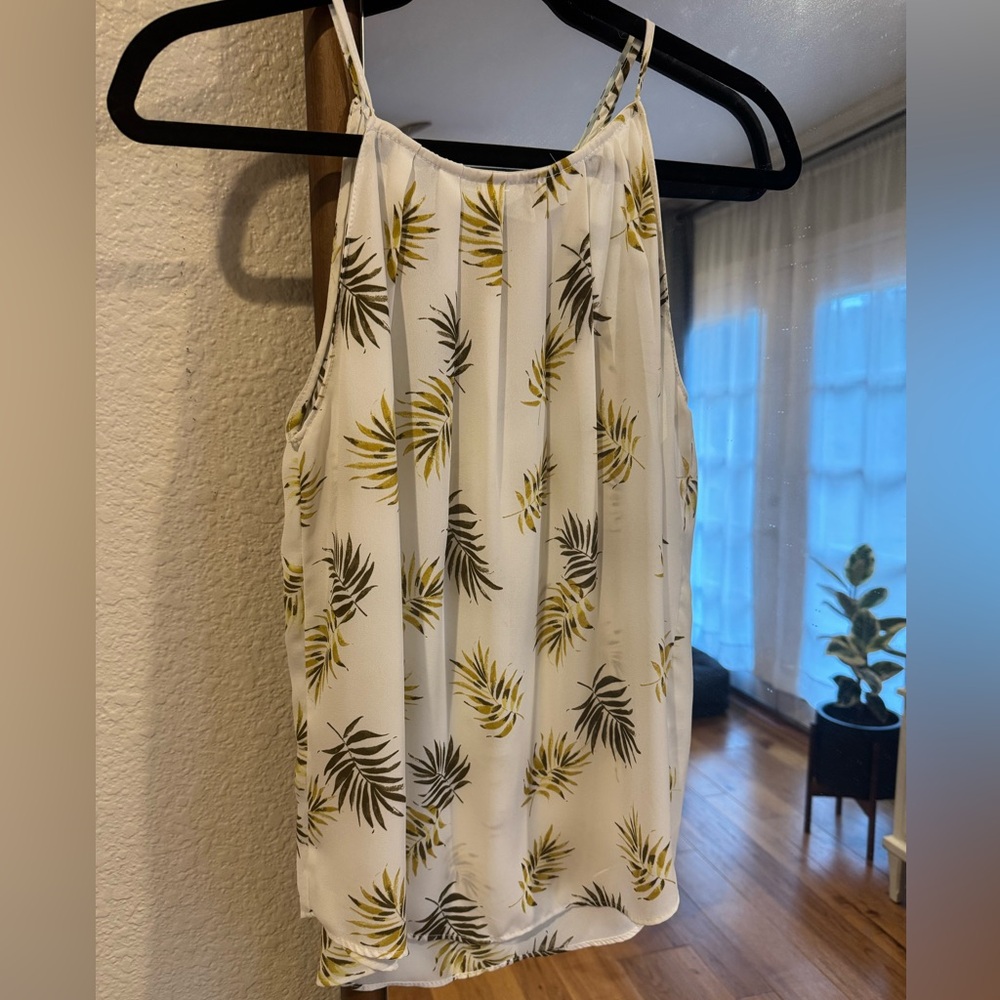 Alice Blue Tropical Print Tank Top - Women’s Small